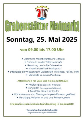 Plakat Maimarkt Grabenstätt 25.05.2025 (002), © ©Gemeinde Grabenstätt