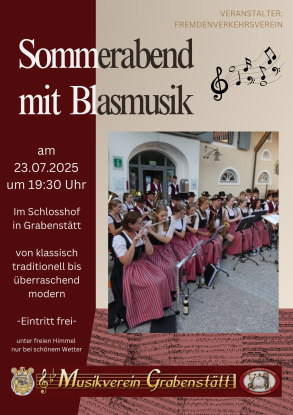 23.07.2025 Sommerabend mit Balsmusik, © ©Fremdenverkehrsverein Grabenstätt e. V.