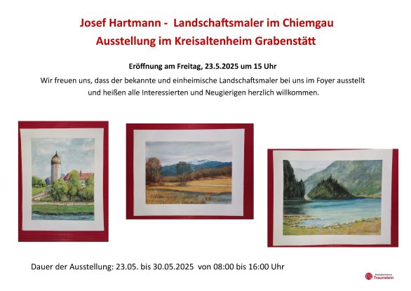 Ausstellung 23.05.-30.05.2025, © ©Kreisaltenheim Traunstein