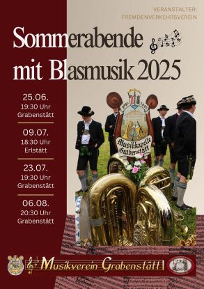 Sommerabend Blasmusik 25.06.-06.08., © ©Fremdenverkehrsverein Grabenstätt