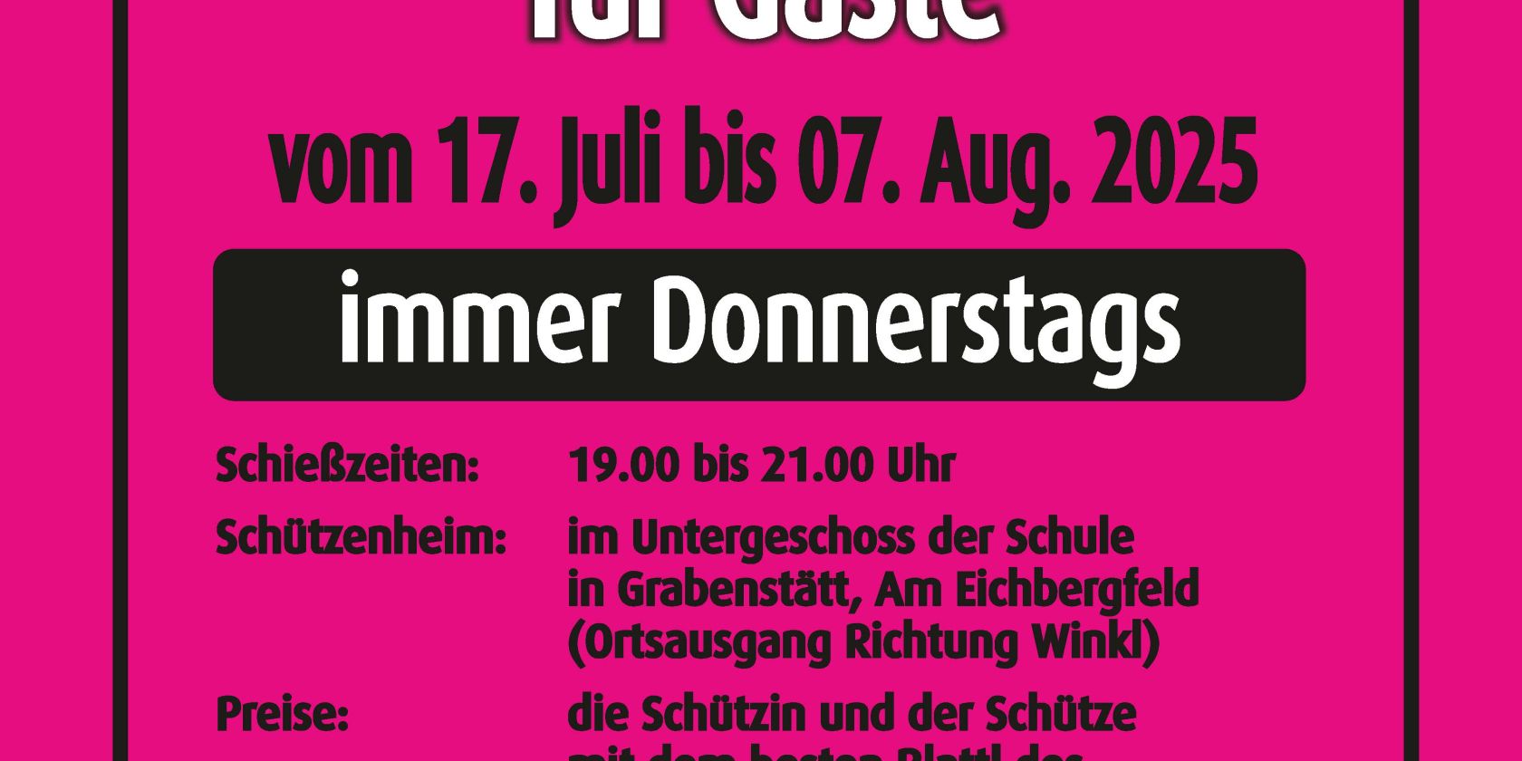 ZSG Luftgewährschießen Gäste 17.07. - 07.08_, © ©ZSG Grabenstätt