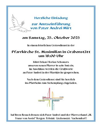 Plakat - zum Aushängen, © Pfarrverband Hl. Franz von Assisi