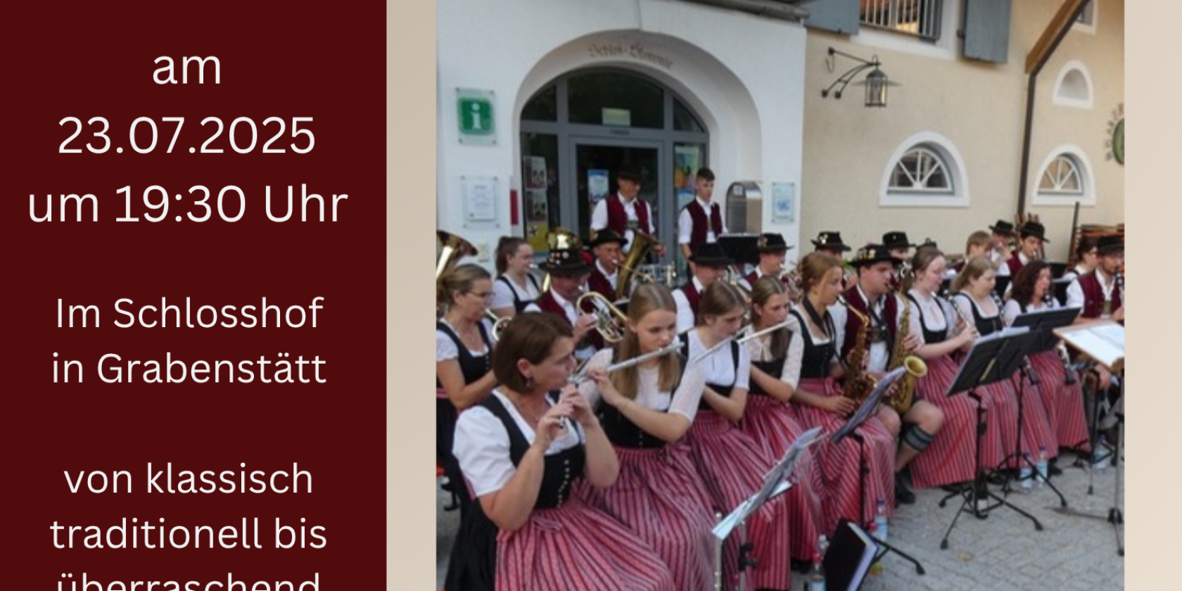 23.07.2025 Sommerabend mit Balsmusik, © ©Fremdenverkehrsverein Grabenstätt e. V.