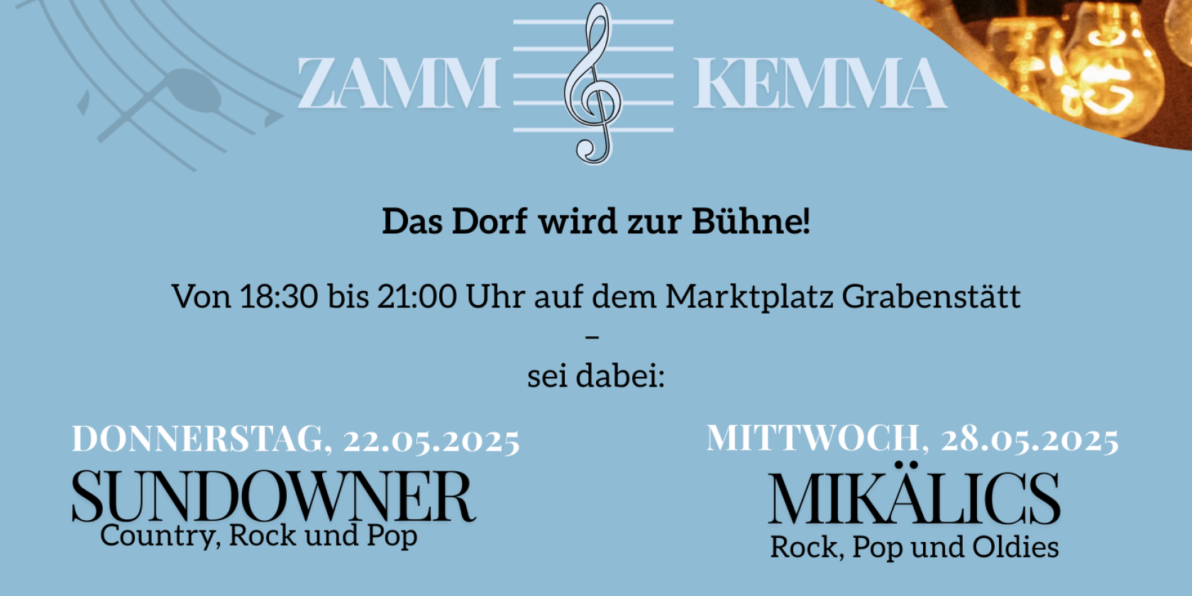 zamm kemma - Musikabend Plakat(A3) (1), © ©Tourist-Information Grabenstätt