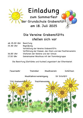Sommerfest 18.07.2025, © Grundschule Grabenstätt