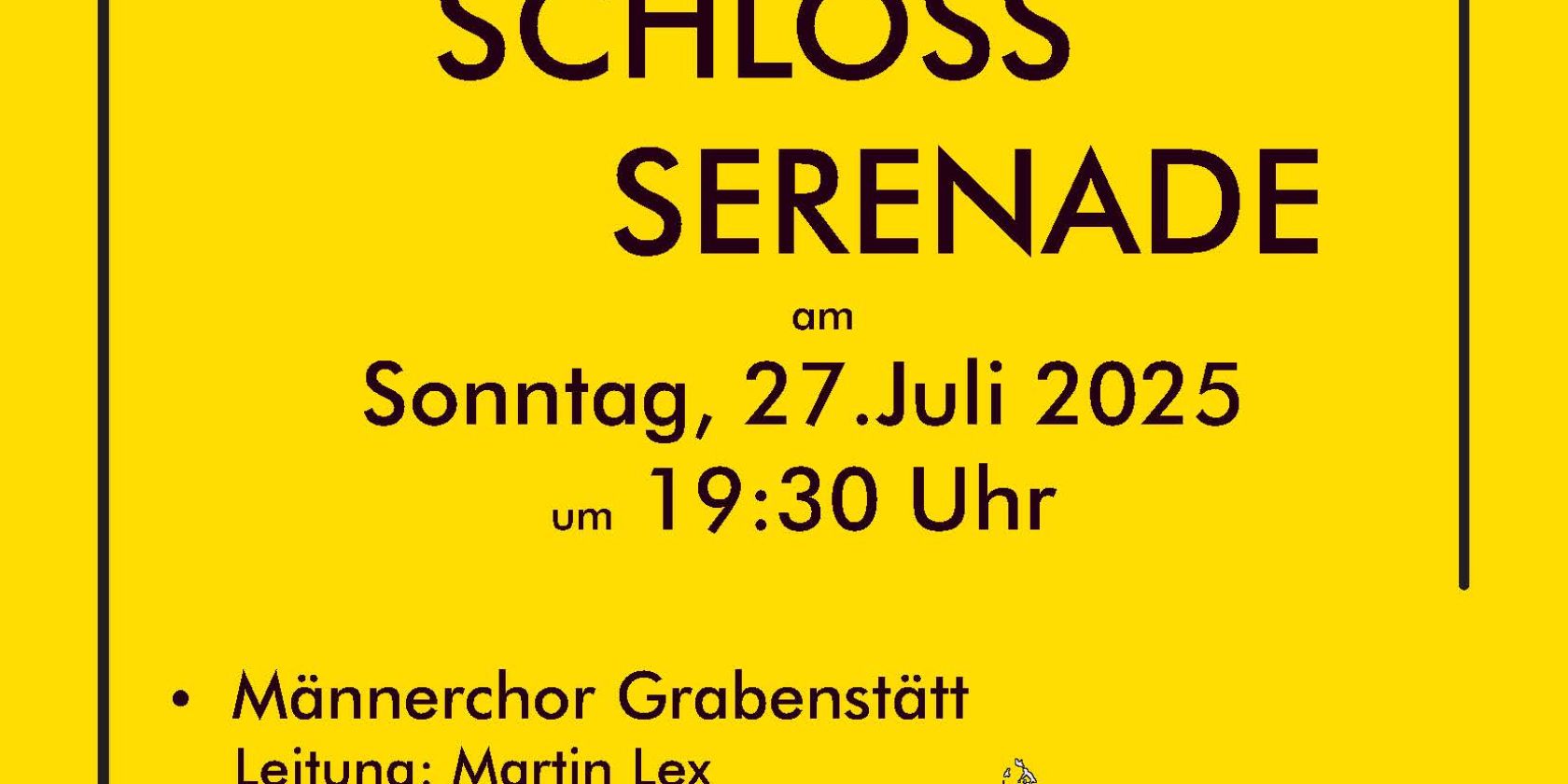 Schlossserenaden 27.07., © Männerchor Grabenstätt